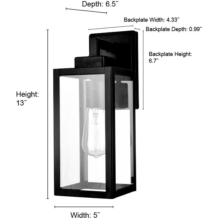 Atless 1 Light 13 inch Powder Coated Bronze Outdoor Wall Sconce